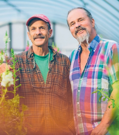 Mark Cain and Michael Crane are co-owners and co-managers of Dripping Springs Garden