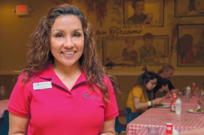 Elisa Pulido, the Samaritan Café program coordinator 