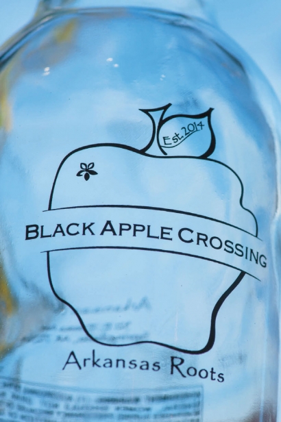 black apple crossing logo
